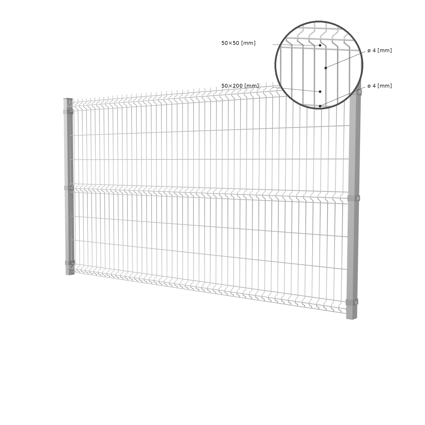 Panel 3D4 — szczegóły i wymiary